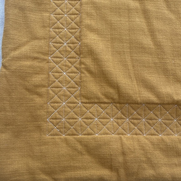 100% Cotton Euro Sham Gold Honey Color Cotton NEW - Picture 5 of 8